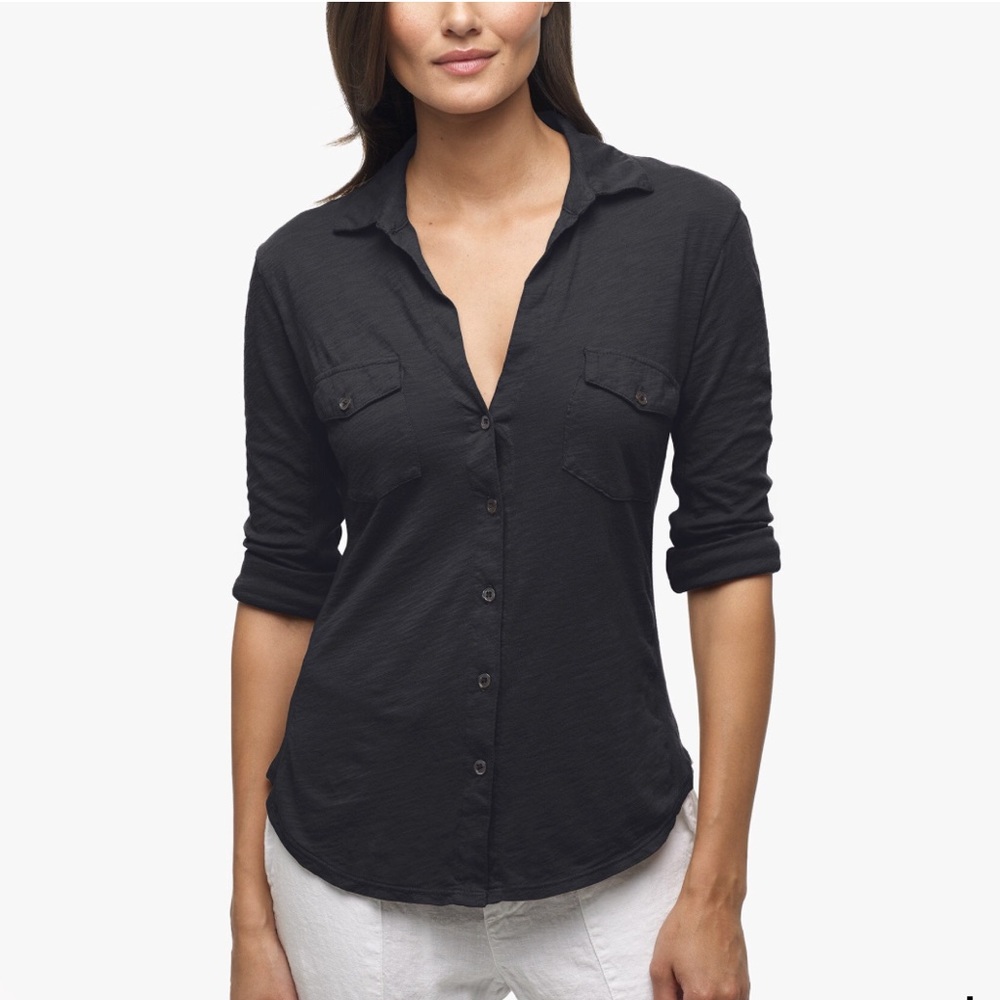 James Perse Cotton Button Down